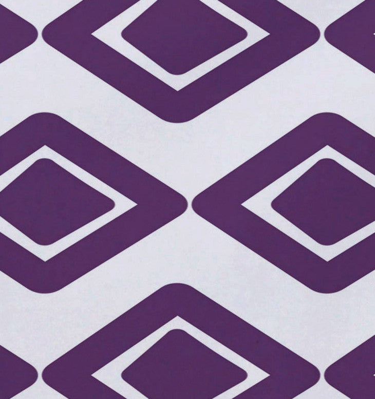 Diamond Jive 1, Geometric Print Placemat, Purple