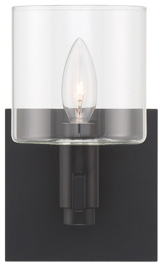 Decato 1 Light Sconce, Black