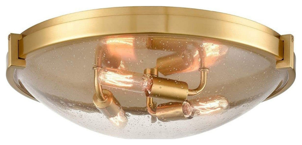 3 light modern Flush Mount Ceiling Light dome glass ceiling lamp
