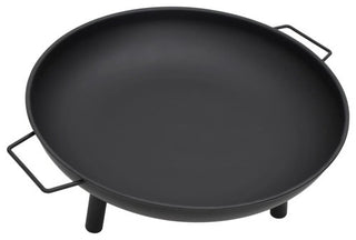 vidaXL Fire Pit Fireplace for Camping Picnic Firebowl Outdoor Patio Steel