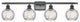 Innovations 516-4W-BK-G1215-6 4 Light Bath Vanity Light, Matte Black