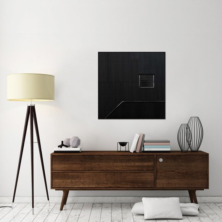 "The Hatch" Framed Canvas Giclee by Gilbert Claes, 37x37"