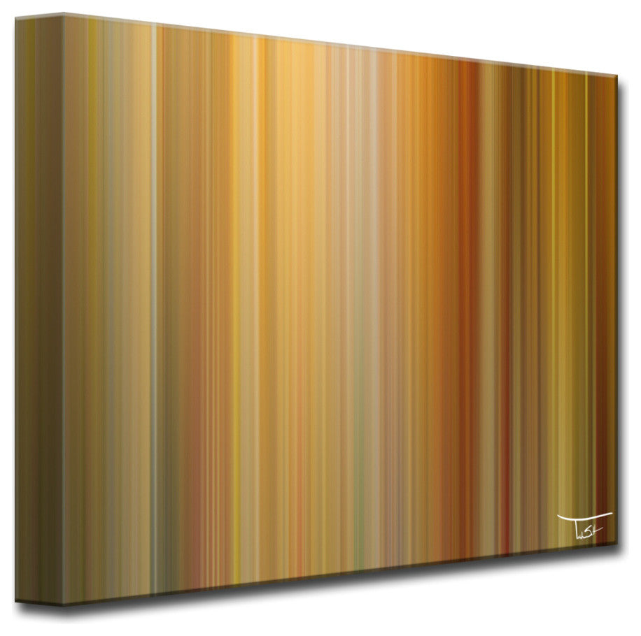 Ready2Hangart  ''Blur Stripes Lxv'' By Tristan Scott Canvas Art, 12" Hx16"