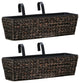 vidaXL Garden Planters 2-Piece Set Water Hyacinth Brown