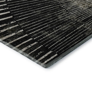 Premium Machine Washable Mayfield AMF542 Black 9' x 12' Rug