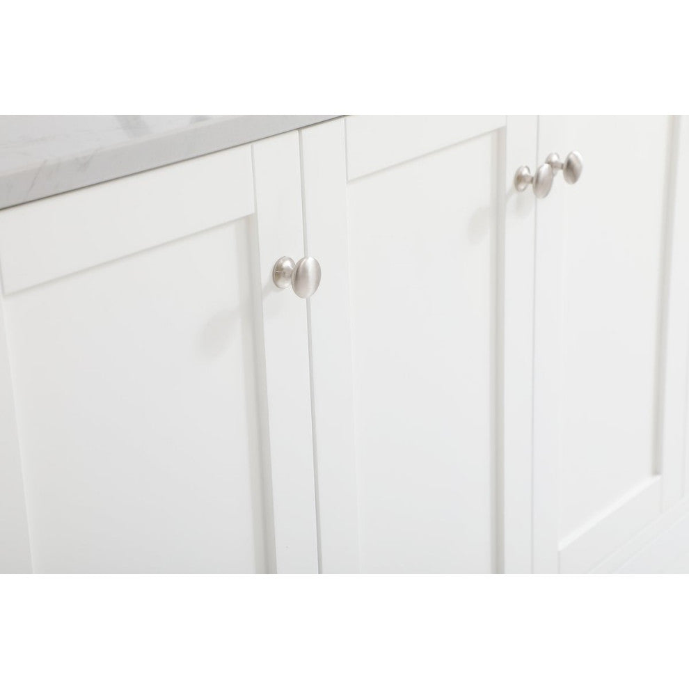 Elegant VF18048WH-BS 48"Single Bathroom Vanity, White With Backsplash