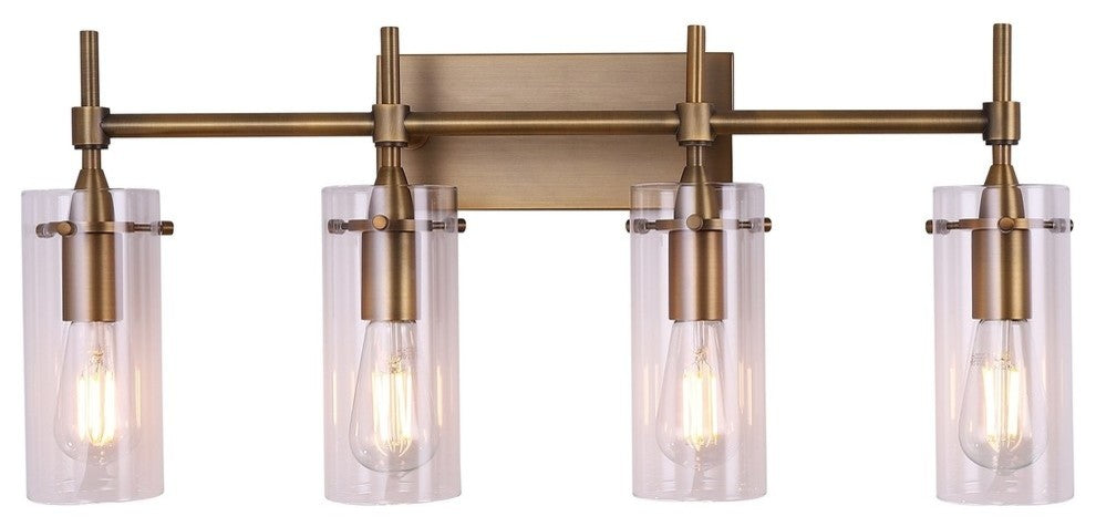 Effimero 4-Light Wall Sconce, Antique Brass