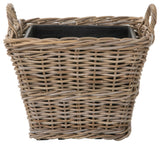 Rattan Kobo Square Planter Basket In&Outdoor, Large