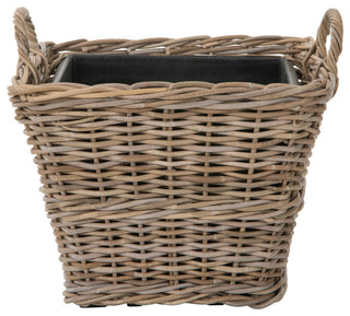Rattan Kobo Square Planter Basket In&Outdoor, Large