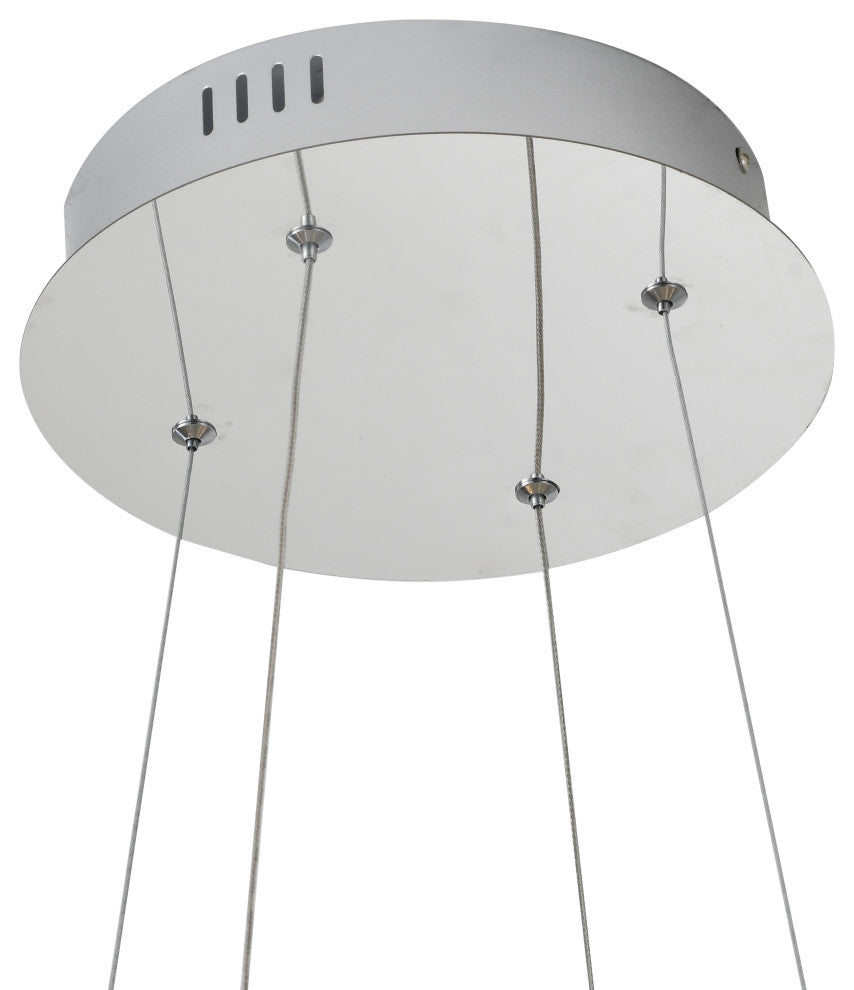 Aluminum Cluster LED Light With Acrylic Diffuser, Chrome