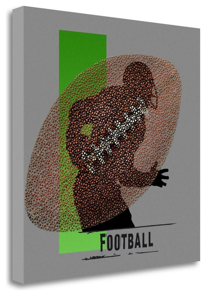 "Football" By Jim Baldwin, Giclee Print on Gallery Wrap Canvas, Ready to Hang