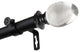 Jaya 1" Curtain Rod, Black, 28-48"