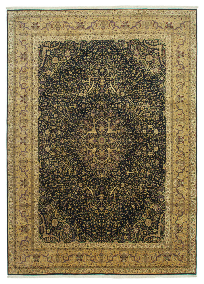 Rug N Carpet - Handwoven Oriental 9' 9" x 13' 11" Large Oushak Area Rug