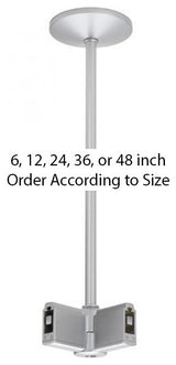 Flexrail Single Circuit 12" Variable Angle Connector Standoff, Platinum
