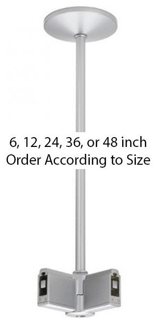 Flexrail Single Circuit 12" Variable Angle Connector Standoff, Platinum