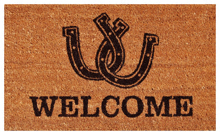 Horseshoe Welcome Doormat, 36"x72"
