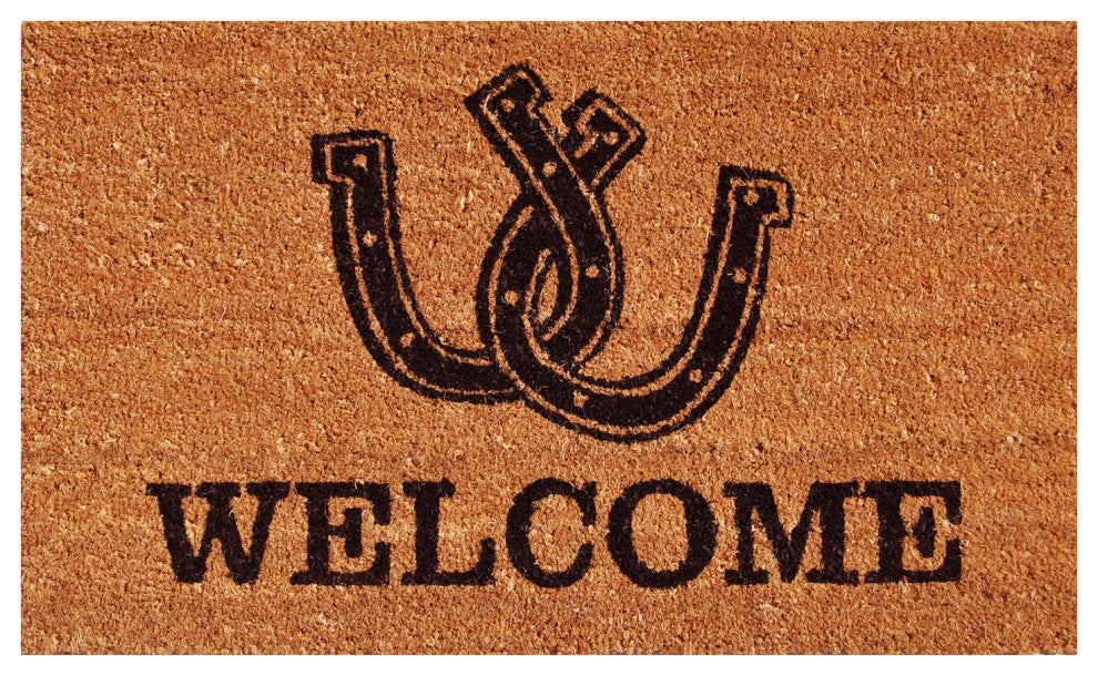 Horseshoe Welcome Doormat, 36"x72"
