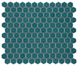 Tribeca 1" Hex Jade Porcelain Floor and Wall Tile