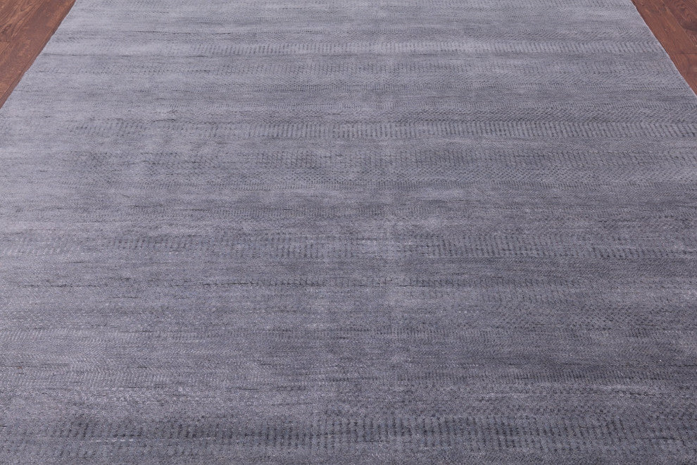 8' 3" X 10' 2" Savannah Grass Handmade Wool and Silk Rug Q11441