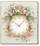 Vintage-Style Romantic Roses Wall Clock