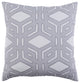 Surya Millbrook MBK-002 22"x22" Pillow Cover, Gray/Charcoal
