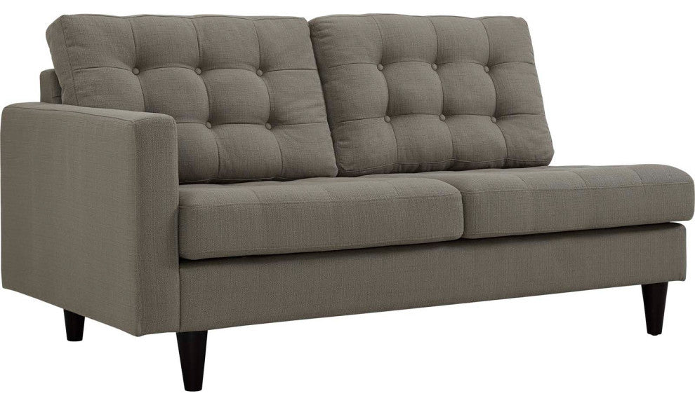 Granite Empress 2 Piece Upholstered Fabric Right Facing Bumper Sectional