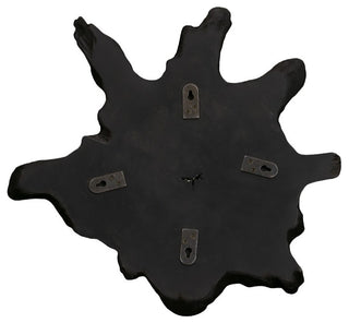 Teak Slice Wall Art, Medium, Black