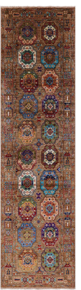 Runner Handmade Fine Turkmen Rug 2' 8" X 10' 1" - Q12167