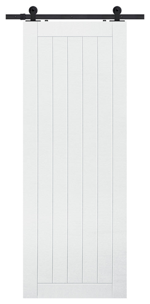 1 Panel Plank MDF Door, 42" X 84"