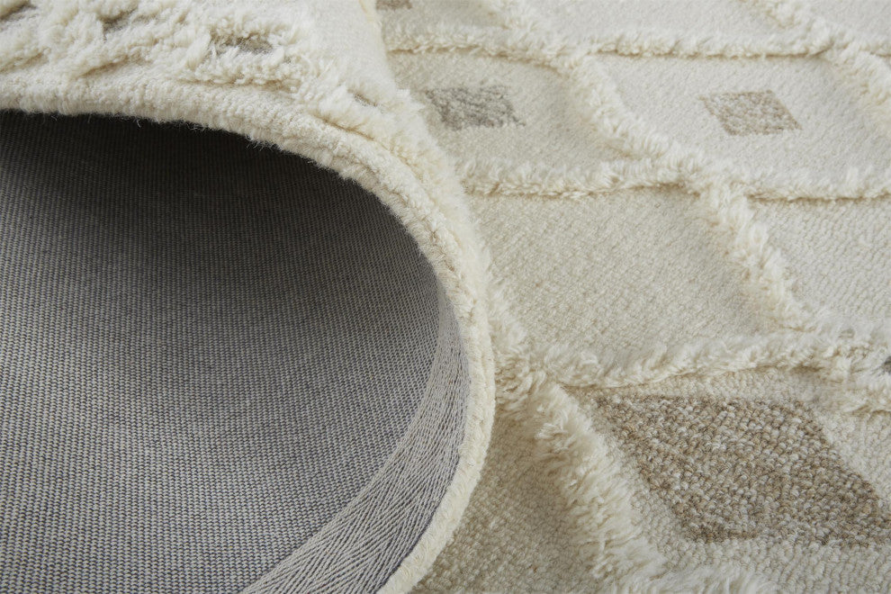 Weave & Wander Elika Ivory 10'x14' Hand Tufted Area Rug
