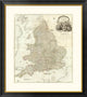 "Composite: England, Wales, 1790" Framed Digital Print by John Rocque, 32x40"