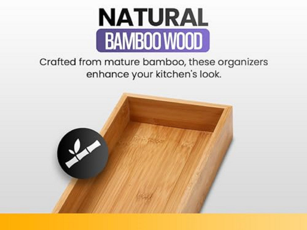 YBM Home Kitchen Drawer Organizer Storage Box 6 Pack, 6x15x2 Inch