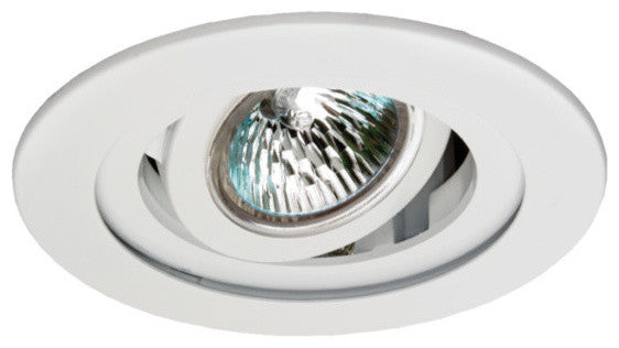 NICOR 3 inch Recessed Wall Wash Gimbal Trim with White Finish