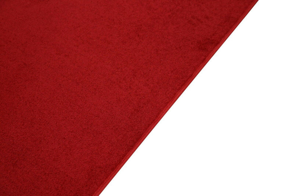 Furnish My Place Red 4' x 20' Solid Color Rug Runner Made In Usa