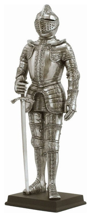 Medieval Suit of Armor Statue- Sword In Hand