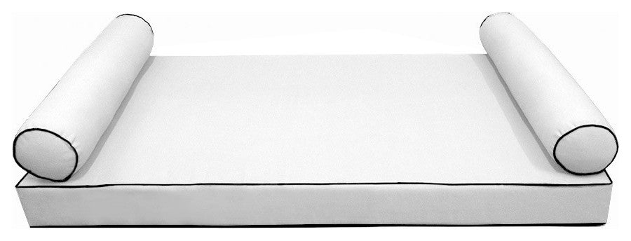 Style5 Crib Contrast Pipe Outdoor Mattress Bolster Slip Cover COMPLETE SET AD106