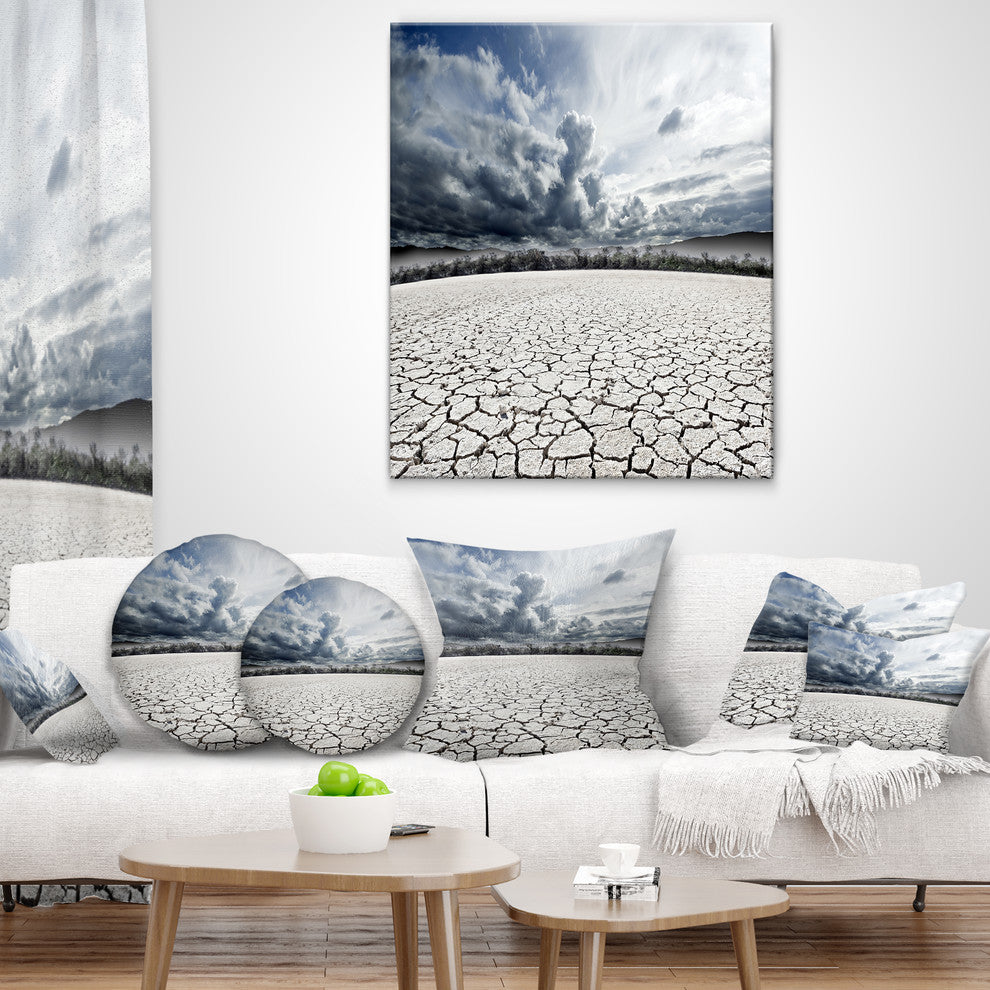 Desert Dreamscape Landscape Photo Throw Pillow, 16"x16"