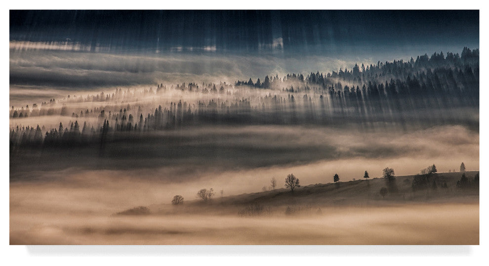 Peter Svoboda 'Land Of Thousands Shadows' Canvas Art, 24"x12"