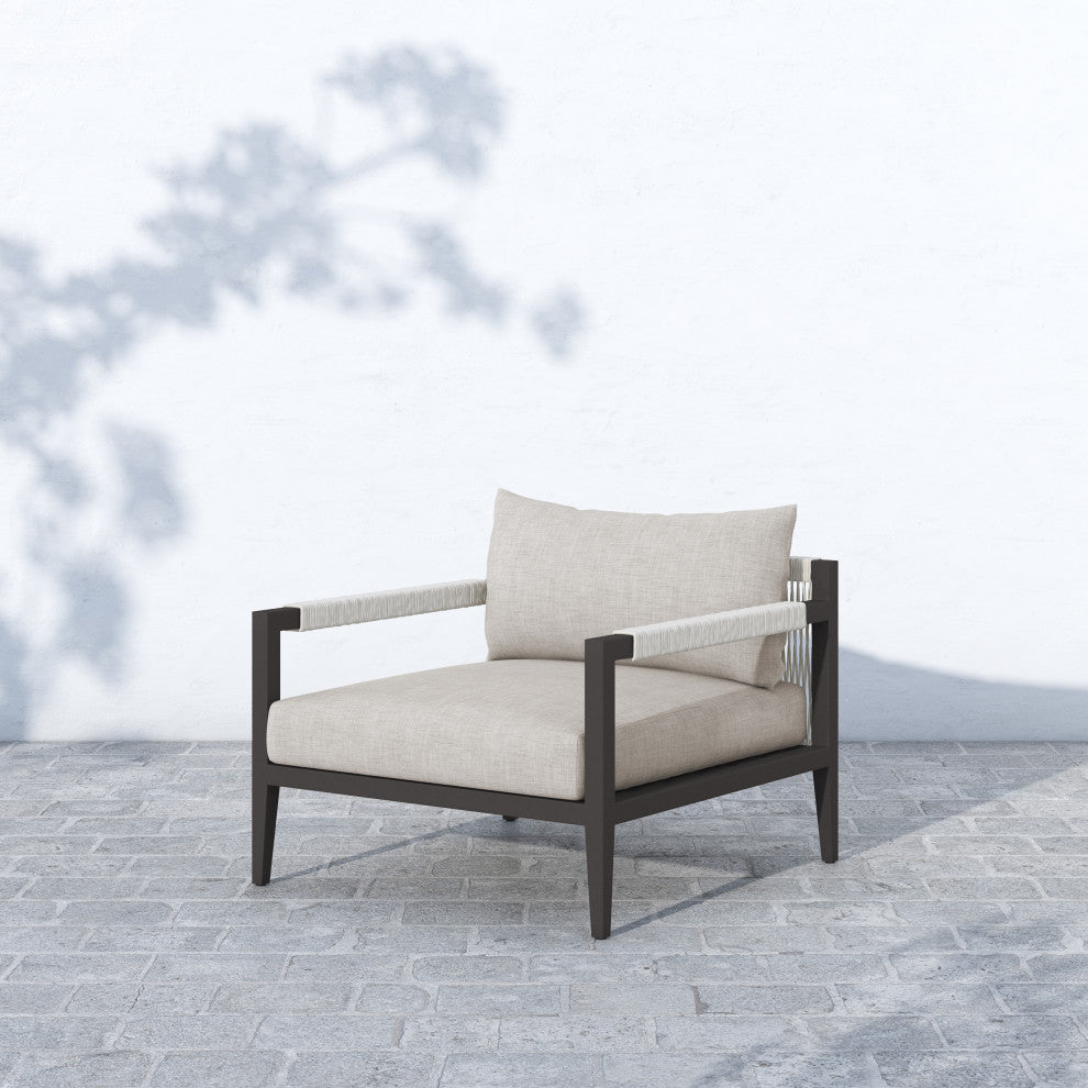 Sherwood Outdoor Chair-Bronze/Stone Grey