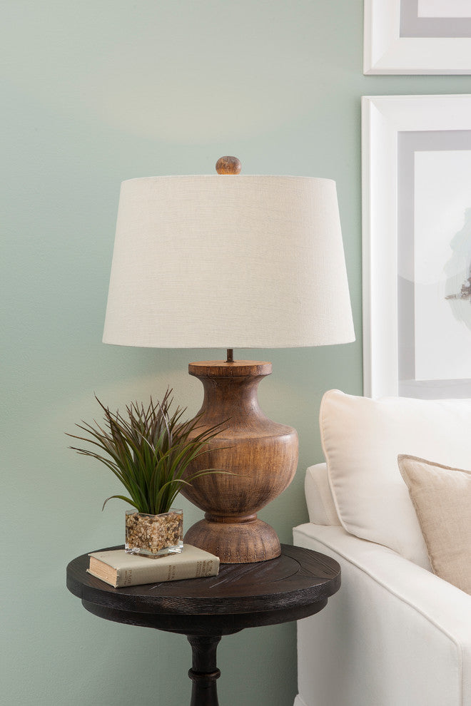 Stella Table Lamp - Distressed Brown