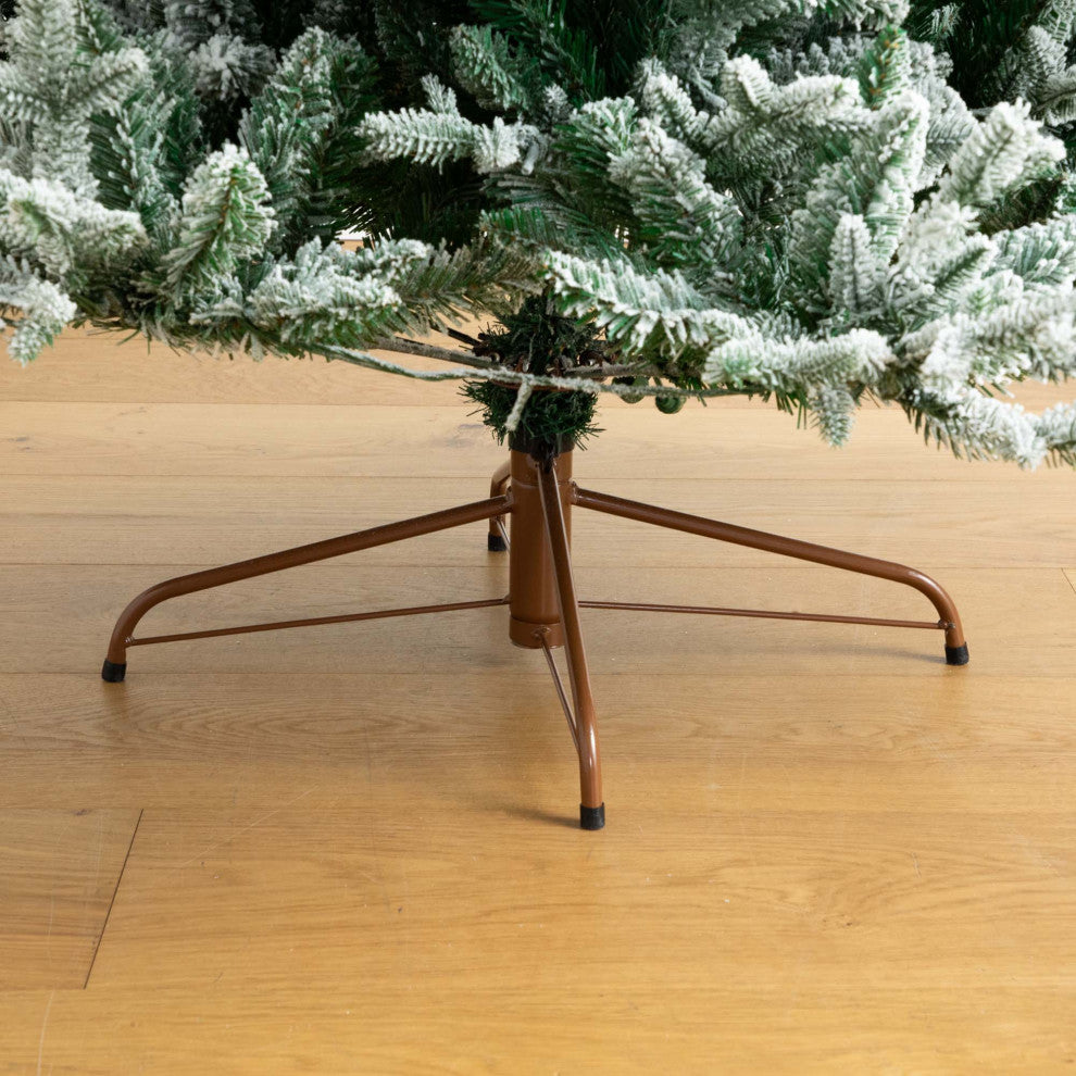 7ft. Pre-Lit Artificial Fraser Fir Flocked Christmas Tree