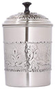 nu steel Antique Pewter Embossed 3 QT Canister