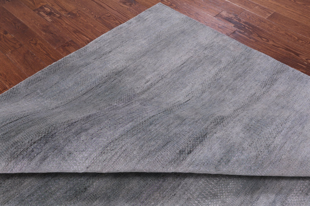 Savannah Grass Handmade Wool and Silk Rug 8' 0" X 10' 0" Q11431