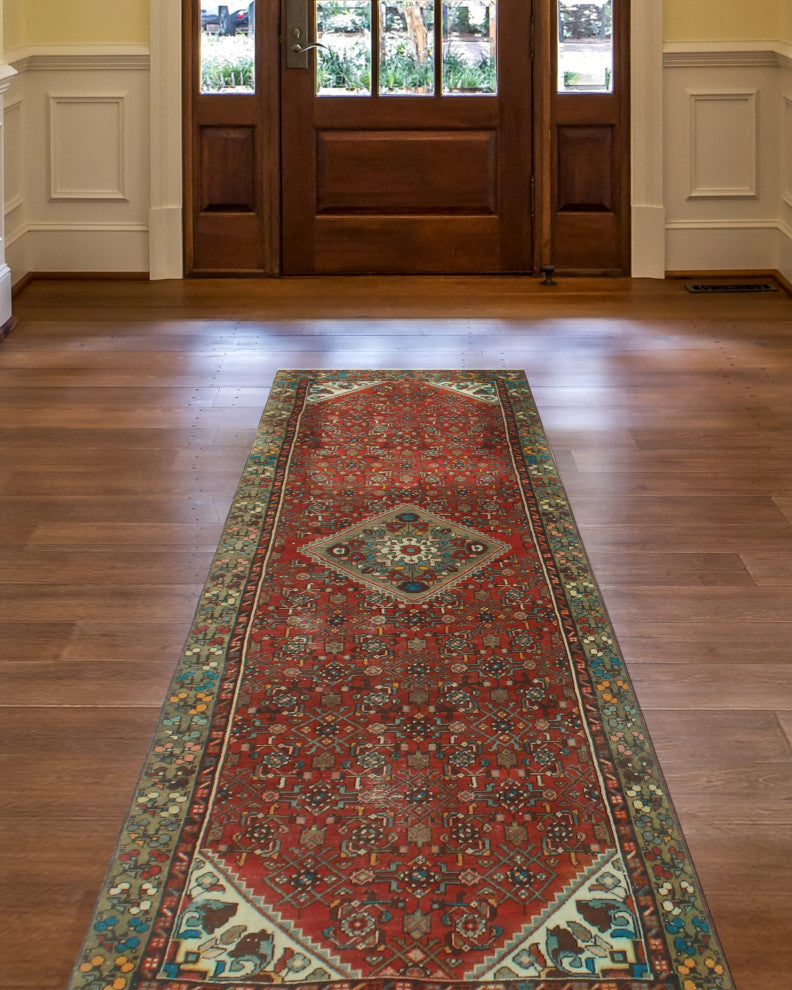 Vintage Distressed Beldon Rust Runner