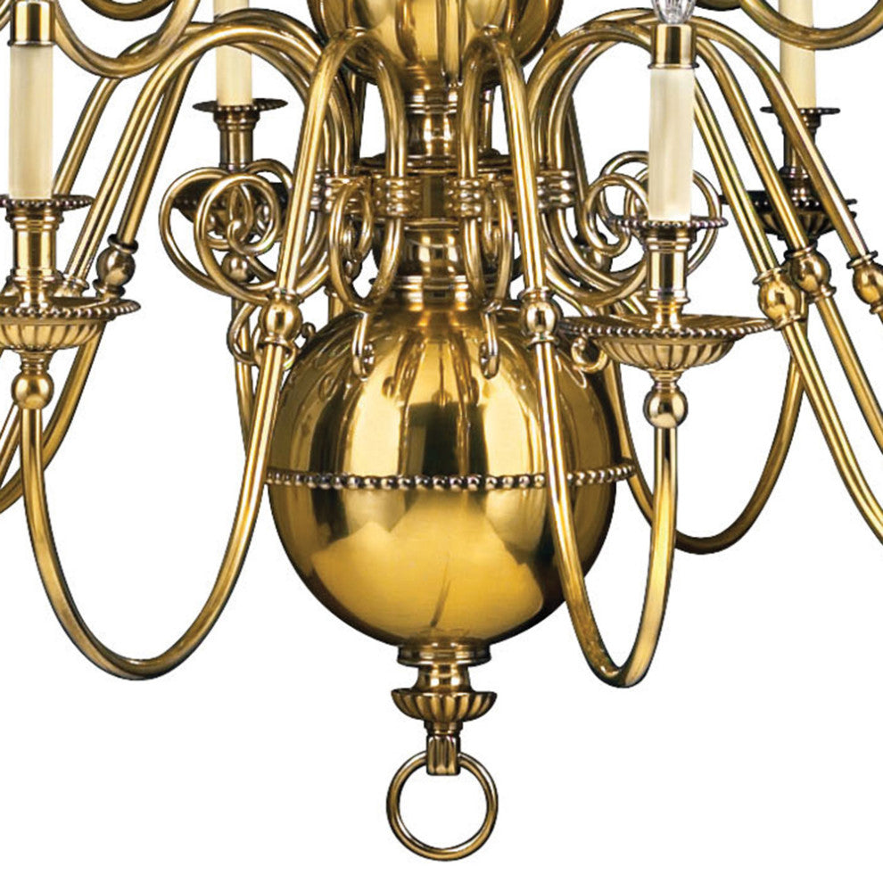 Hinkley Cambridge Double Extra Large Three Tier, Burnished Brass