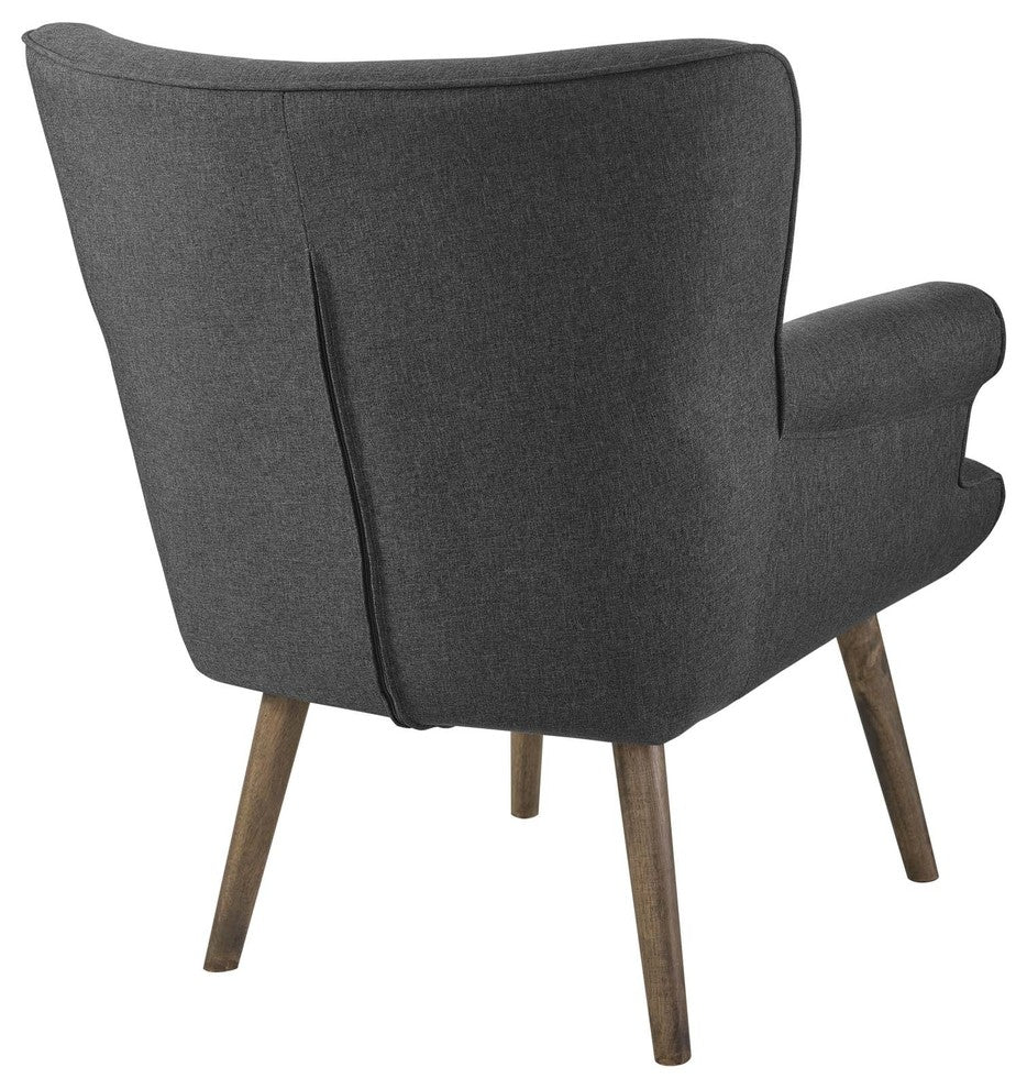 Cloud Upholstered Armchair, Gray