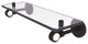Clearview 16" Glass Shelf with Groovy Accents, Oil Rubbed Bronze