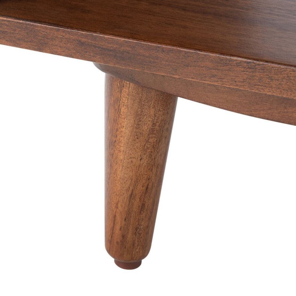 Safavieh Cricket Open Shelf Bench, Grey/Natural Acacia