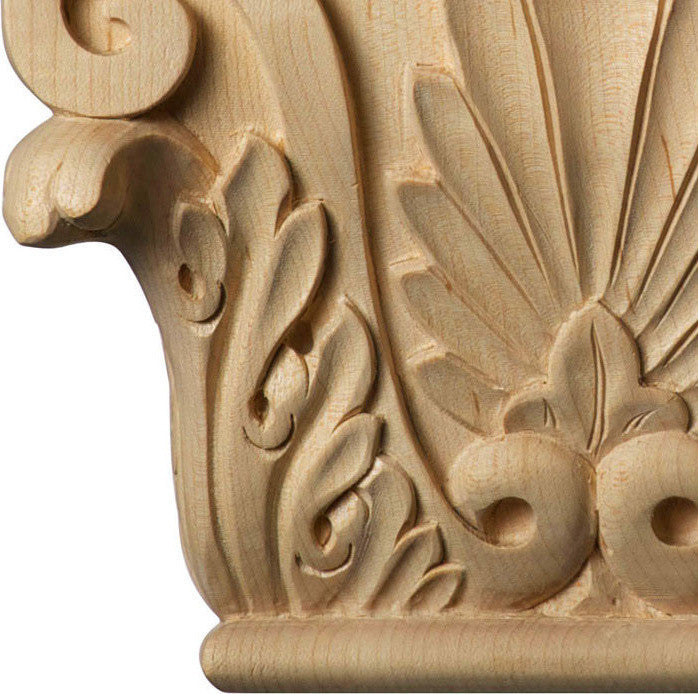 Roman Carved Wood Capital, Alder, Small