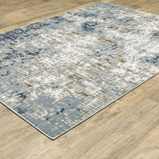 Oriental Weavers Easton 011E3 Abstract Rug, Blue, 3'3"x5'